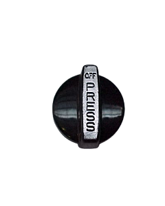 Keefer Knob Gas Cock black 6.35mm